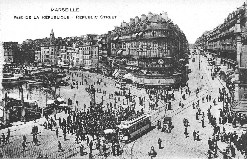 La rue de la République, après 1910