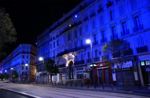 La rue de la République, de nuit