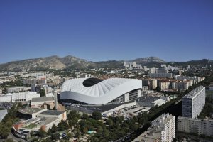 Le nouveau stade dans le paysage marseillais